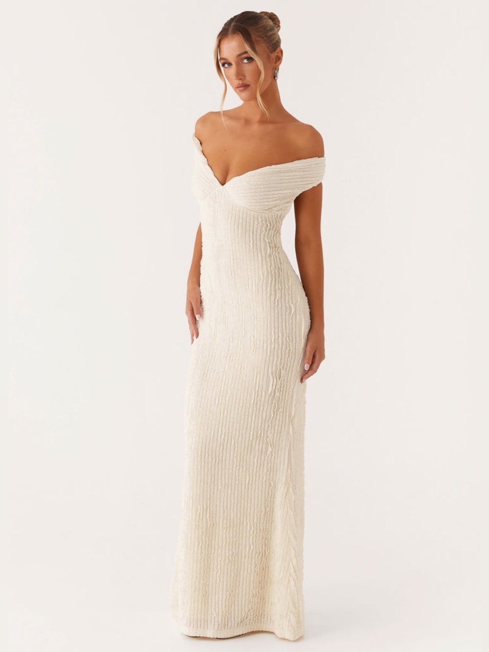 Peppermayo Chantelle Maxi Dress - Ivory - Size 12